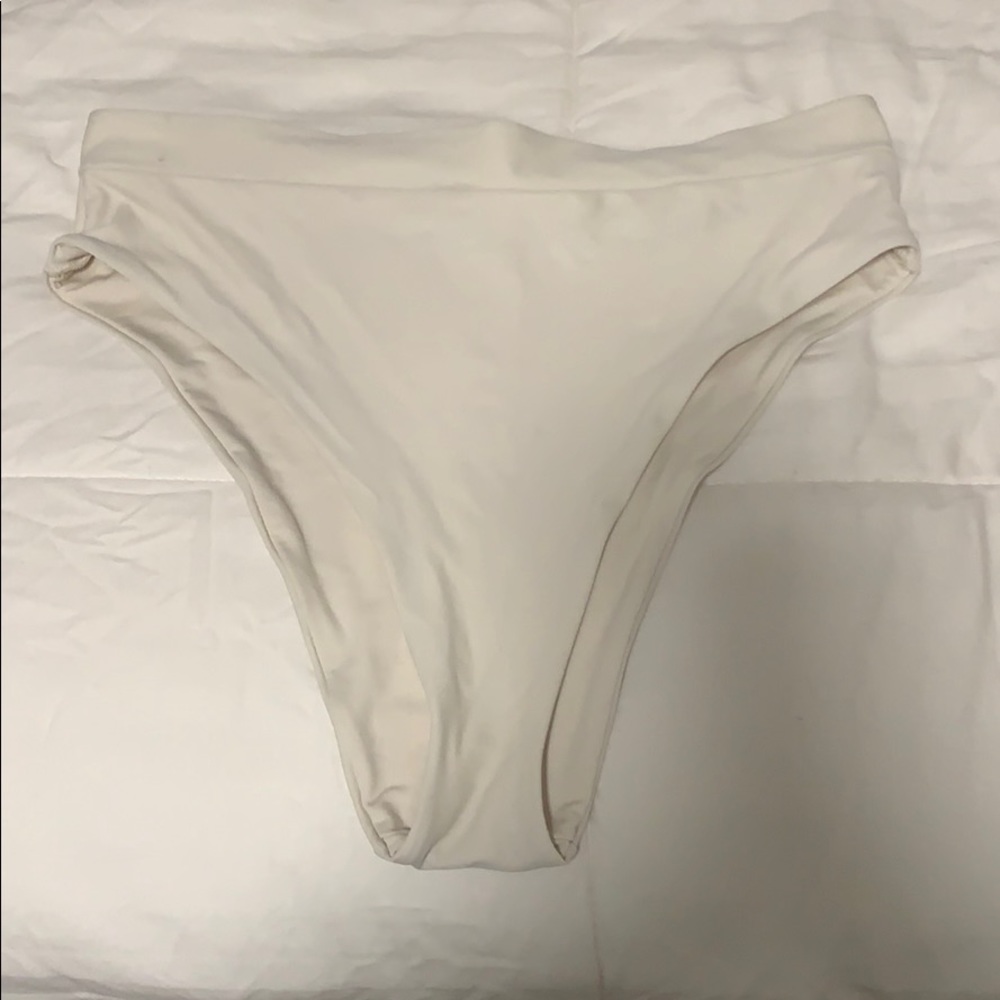 XL aerie white high cheeky bikini bottom